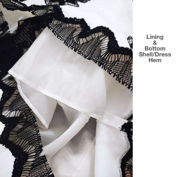 Another Tomorrow Lace Inset Dress Sample - Sm - NWT - Picture 9 of 12